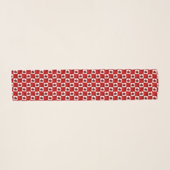 Canada Flag Scarf Personalized Canada Souvenirs (Front (Horizontal))