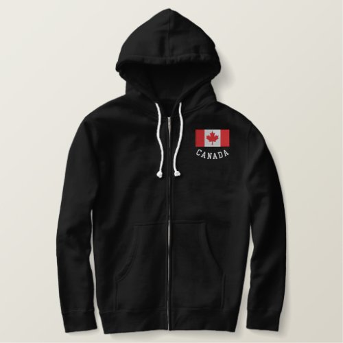 Canada Flag Sherpa Lined Sweater