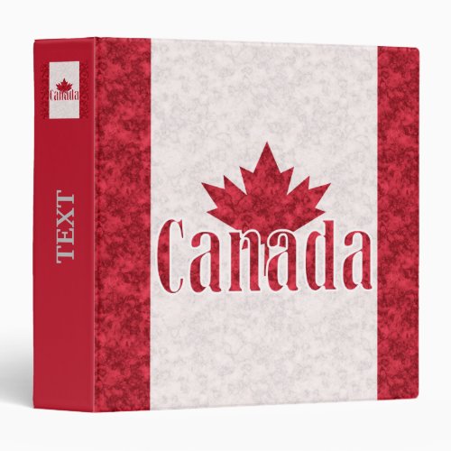 Canada flag shower  3 ring binder