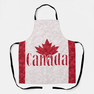 Canada, flag shower apron