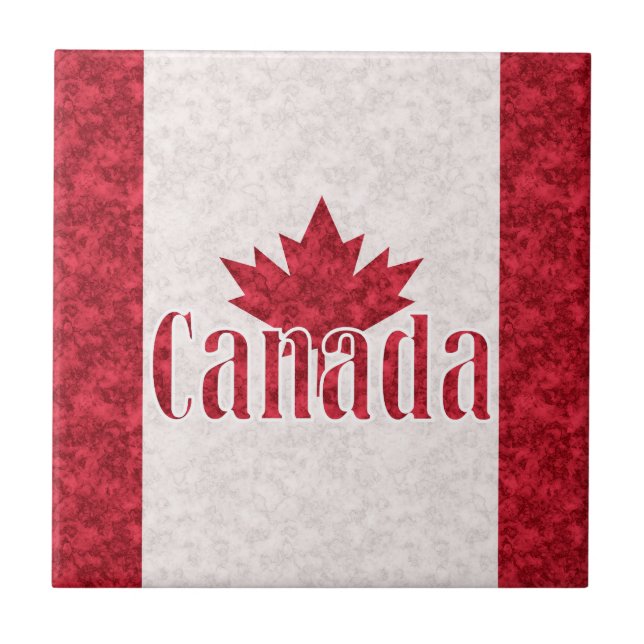 Canada, flag shower  ceramic tile (Front)