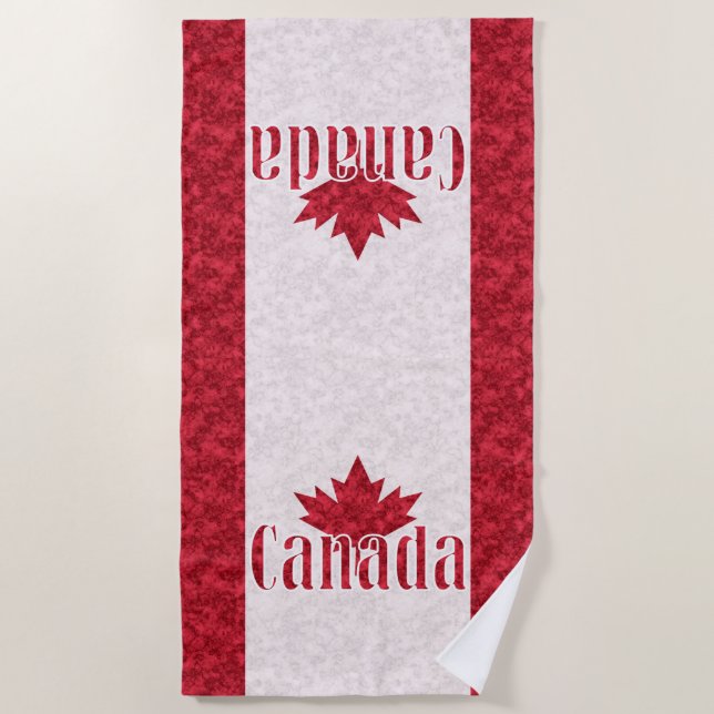 Canada, flag shower curtain beach towel (Front)