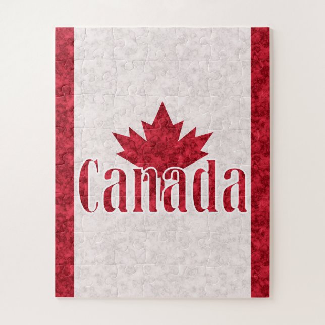 Canada, flag shower  jigsaw puzzle (Vertical)