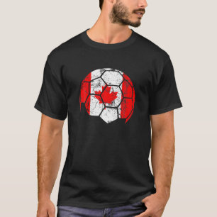 Canada Flag Soccer Football Jersey Canada Fan T-Shirt