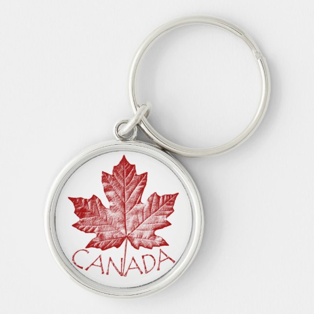Canada Flag Souvenir Key Chain & Canada Maple Leaf (Front)