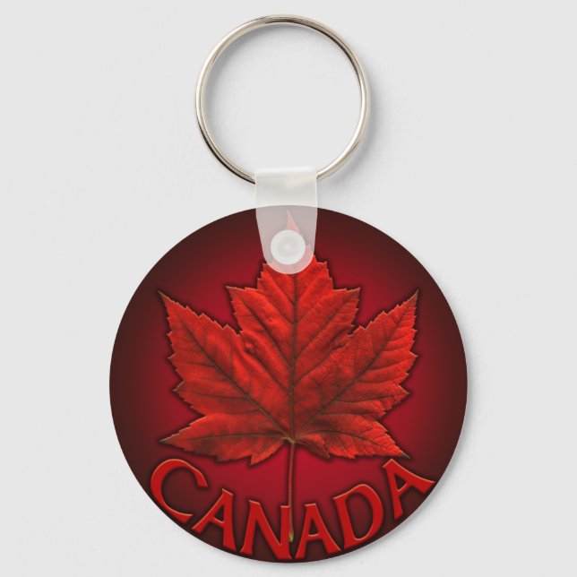 Canada Flag Souvenir Key Chains & Canada Gifts (Front)