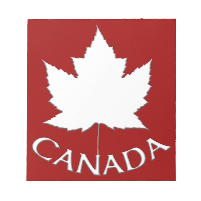 Canada Flag Souvenir Notepad Canada Gifts (Front)