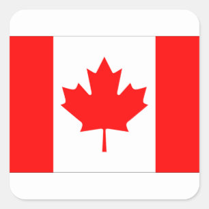 CANADA FLAG SQUARE STICKER