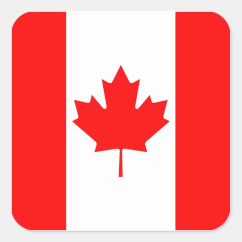 Canada Flag Square Sticker