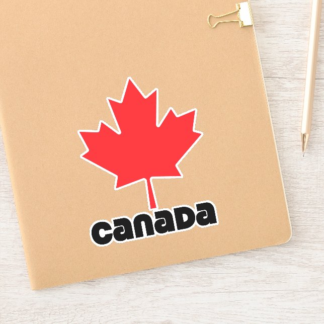 Canada Flag Sticker (Notebook)
