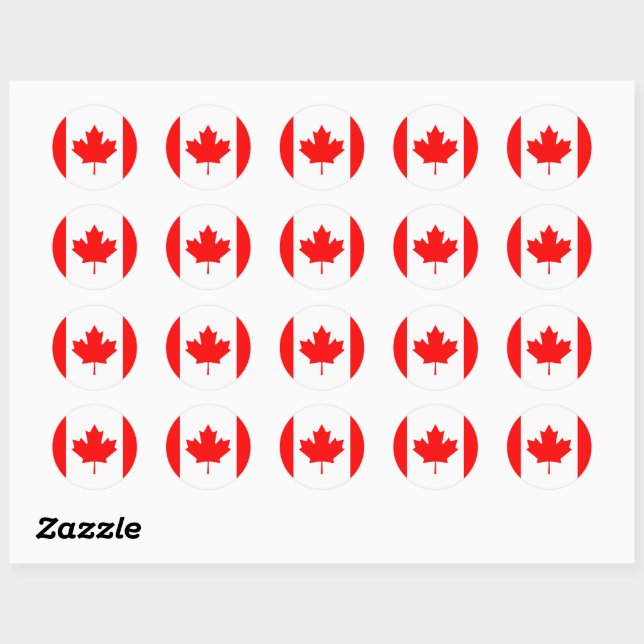 Canada flag Sticker (Sheet)
