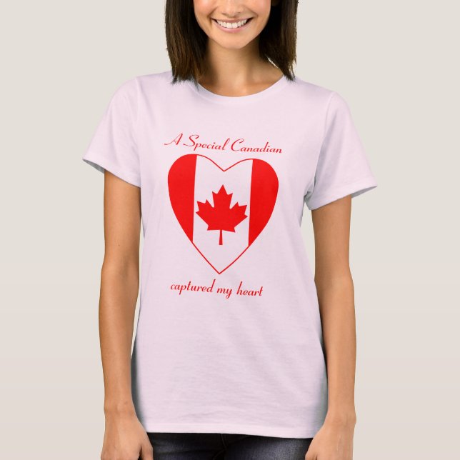 Canada Flag Sweetheart T-Shirt (Front)