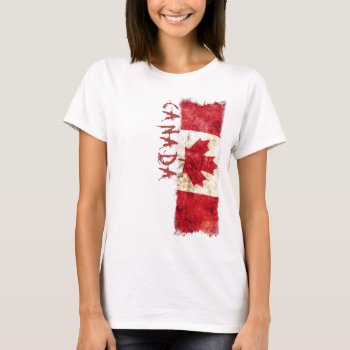 Canada Flag T-shirt by RodRoelsDesign at Zazzle