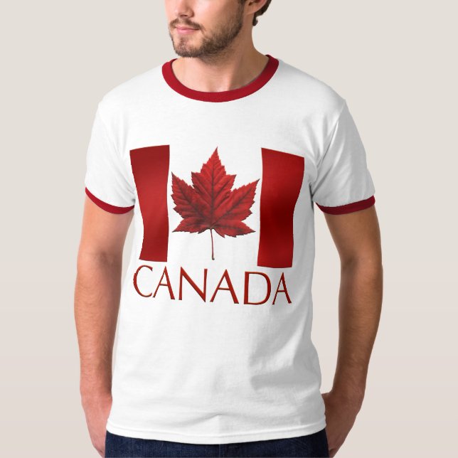 Canada Flag T-shirts Gifts Souvenirs Canada Shirts (Front)
