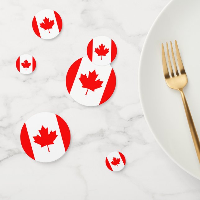 Canada flag Table Confetti (Group)