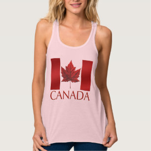 Canada Flag Tank Top Women's Canada Souvenir Shirt
