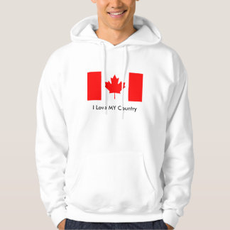 Canada Flag The MUSEUM Zazzle I Love MY Country Hoodie