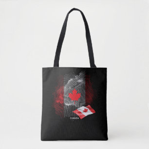 Canada flag tote bag