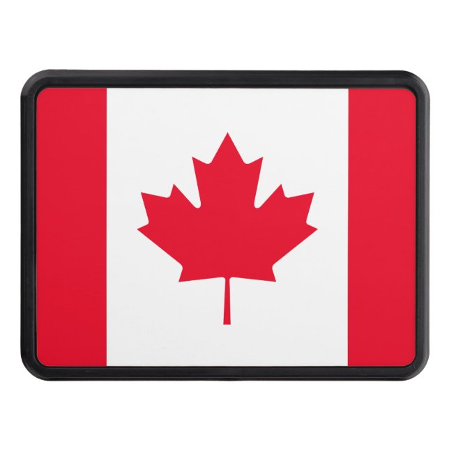 Canada Flag Tow Hitch Cover (Front)