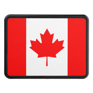 Canada flag tow hitch cover