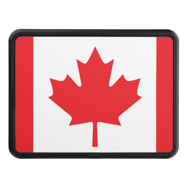 Canada Flag Trailer Hitch Cover (Front)
