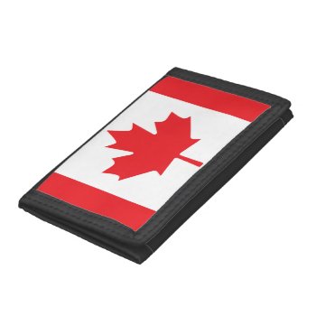 Canada Flag Trifold Wallet by CandiCreations at Zazzle