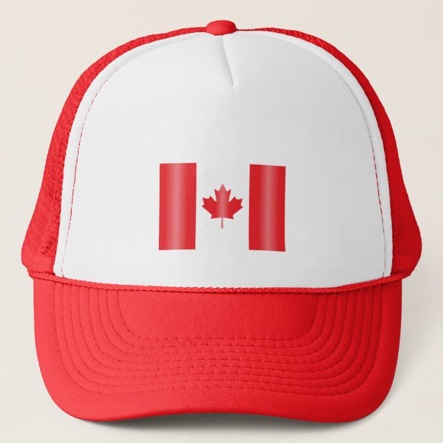 Canada flag trucker hat (Front)