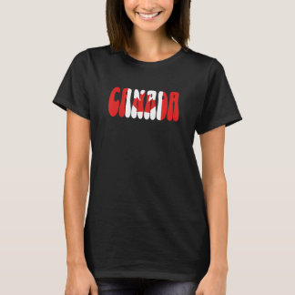 Canada Flag Vacation Souvenir Canadian North Ameri T-Shirt