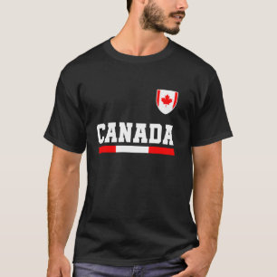Canada Flag Varsity Canadian Toronto Retro Vintag T-Shirt