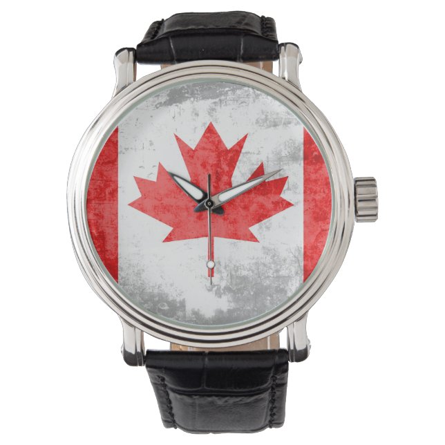 Canada Flag Vintage 2 Watch (Front)