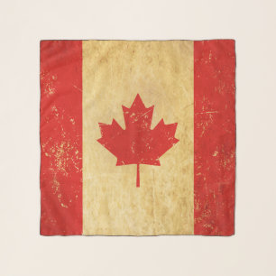 Canada Flag Vintage Design Scarf