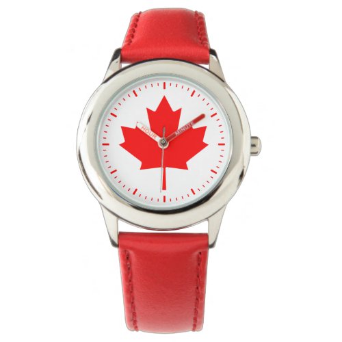 Canada flag watch
