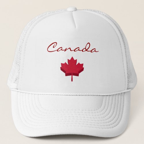 Canada Flag White Hat