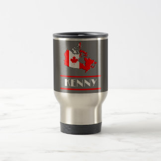 Canada Flag with Your Name Travel Mug