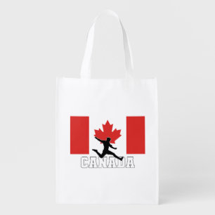 Canada Football Soccer National Team Grocery Bag