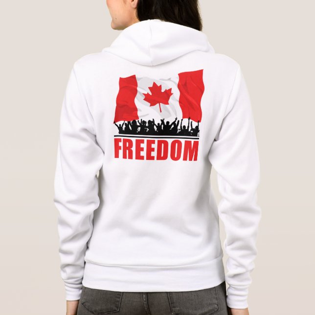 CANADA FREEDOM: Canadian People’s Convoy 2022   Hoodie (Back)