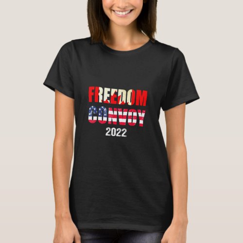 Canada Freedom Convoy 2022 Support Canadian Trucke T_Shirt