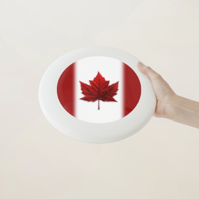 Canada Frisbee Canada Flag Souvenir Frisbees (In Hand)