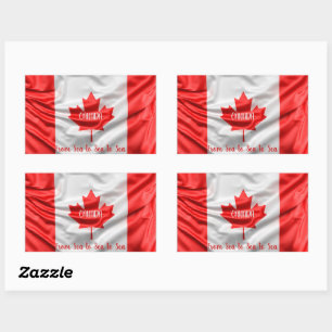CANADA From Sea to Sea to Sea Rectangular Sticker