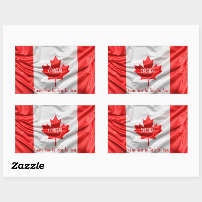 CANADA From Sea to Sea to Sea Rectangular Sticker (Sheet)