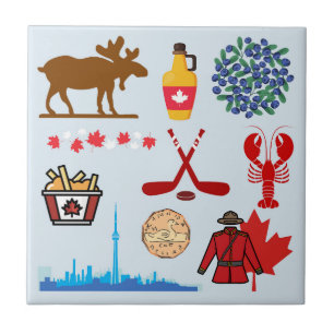 Canada Fun Ceramic Tile