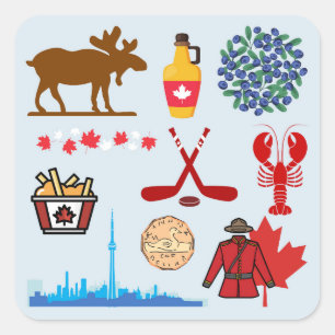 Canada Fun Square Sticker
