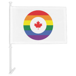 Canada Gay Pride Car Flag