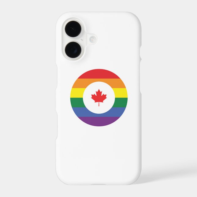 Canada Gay Pride Iphone Case (Back)