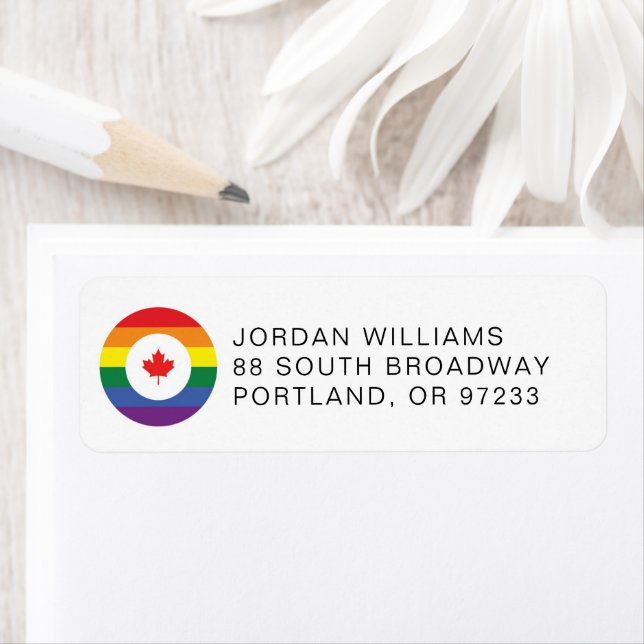 Canada Gay Pride Label (Insitu)