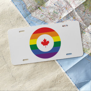 Canada Gay Pride License Plate