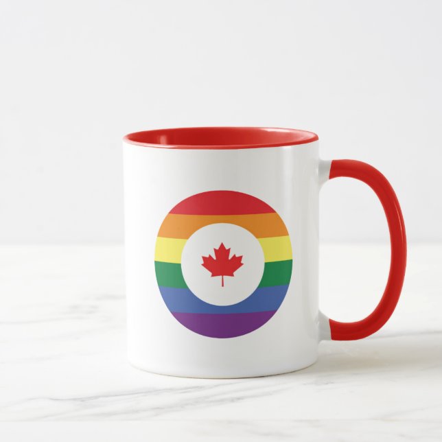 Canada Gay Pride Mug (Right)