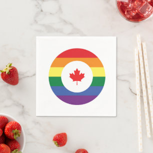 Canada Gay Pride Napkins