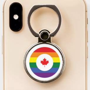 Canada Gay Pride Phone Ring Stand