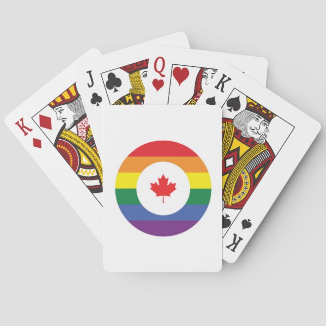 Canada Gay Pride Poker Cards (Back)